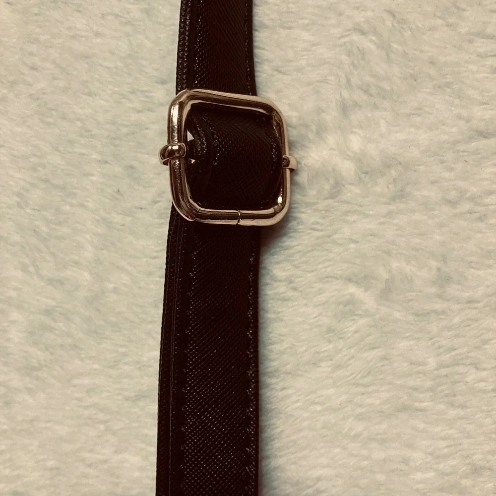 Alexis‎ Bendel Black Nylon Crossbody Bag AB Logo Adjustable Strap
